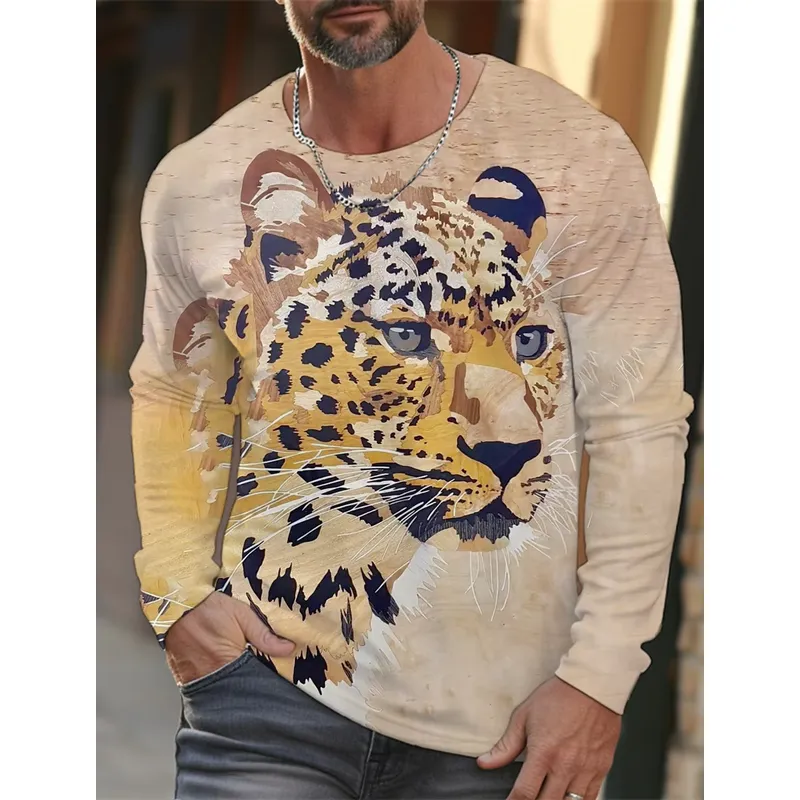 Mens Fashion Clothes - T-shirt décontracté à manches longues pour