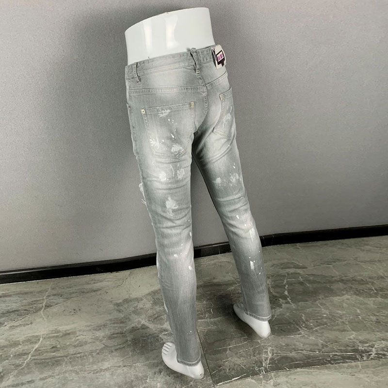Men'S Fashion Grey Jeans - Nouveaux jeans pour hommes, à la