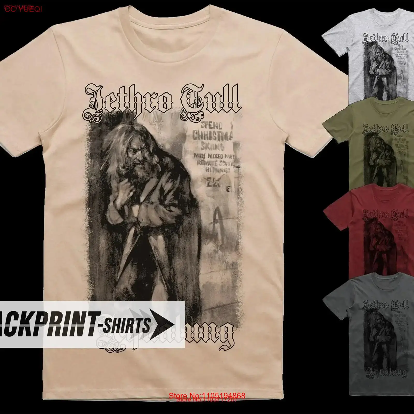Poster Men Fashion - Jethro Tull Aqualung V1 affiche t-shirt