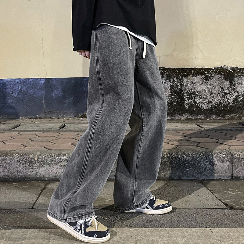 Jean Baggy pour hommes, mode c - Men'S Fashion Grey Jeans avis et prix