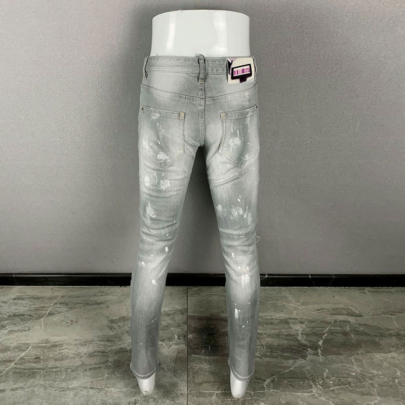 Nouveaux jeans pour hommes, à  - Men'S Fashion Grey Jeans avis et prix