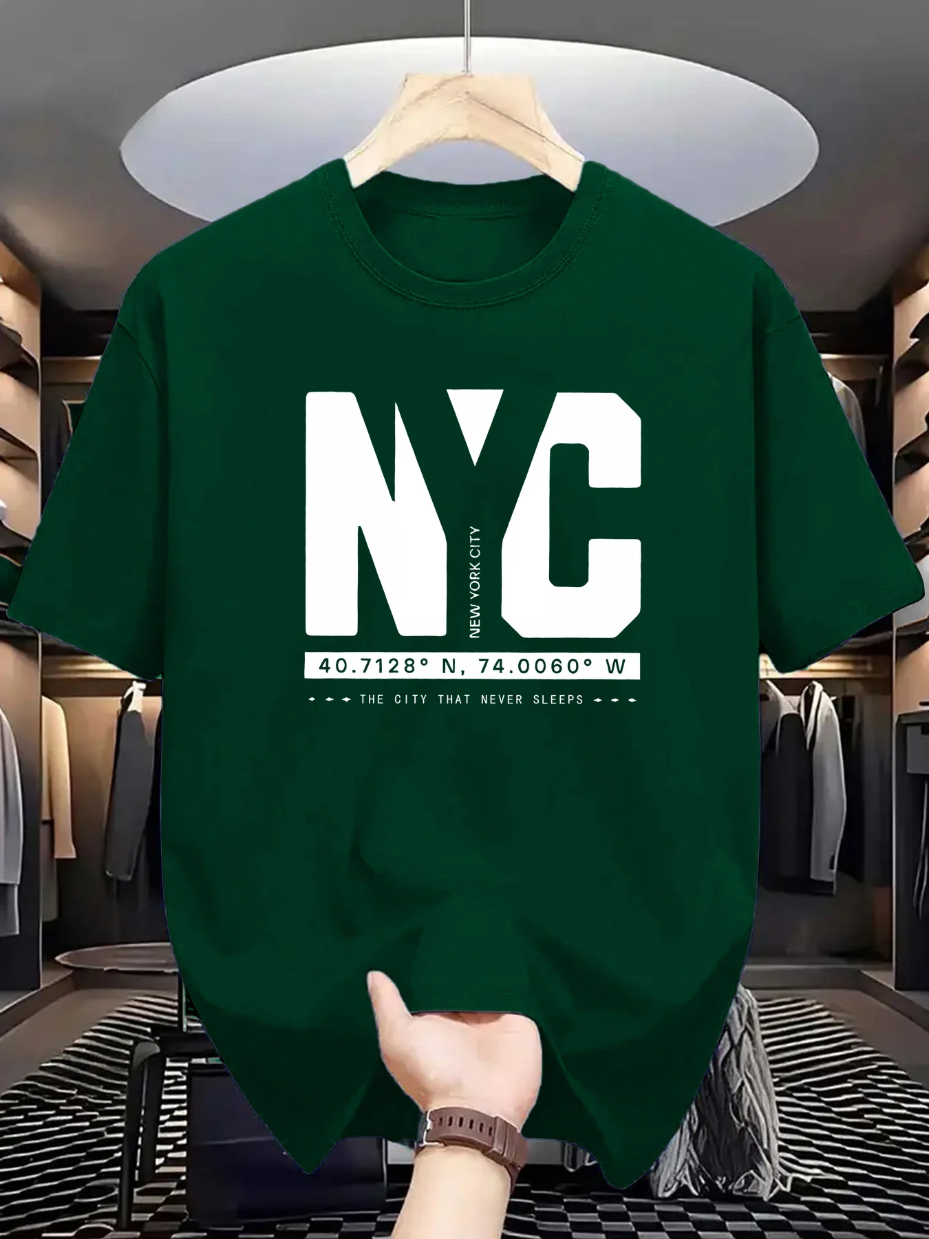T-shirt à manches courtes pour - Men'S Fashion New York avis et prix