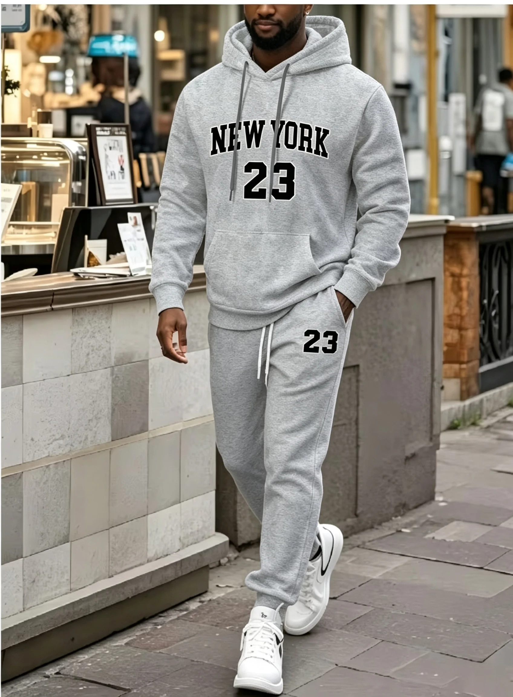 Sweat à capuche imprimé New Yo - Men'S Fashion New York avis et prix
