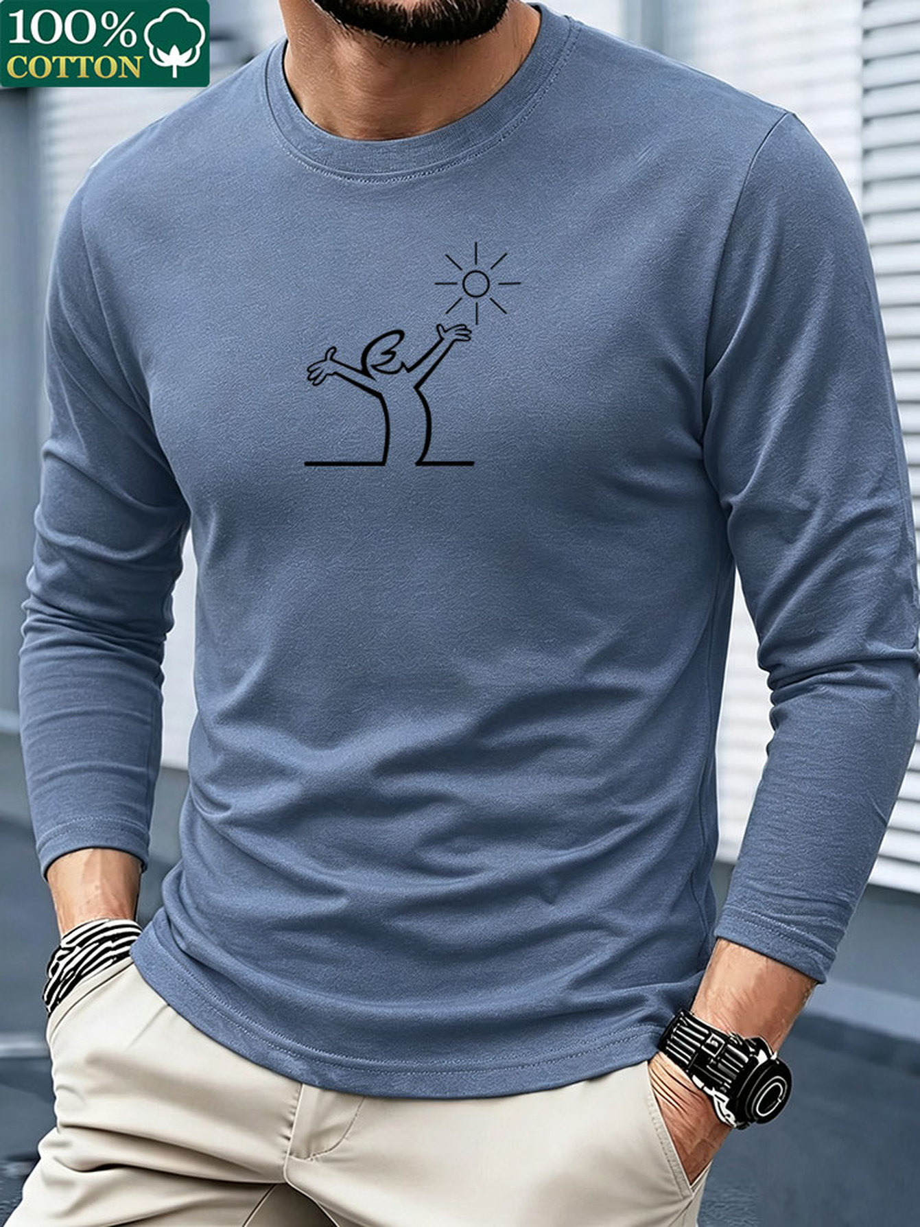 T-shirt à manches longues pour - Men'S Fashion T Shirts avis et prix