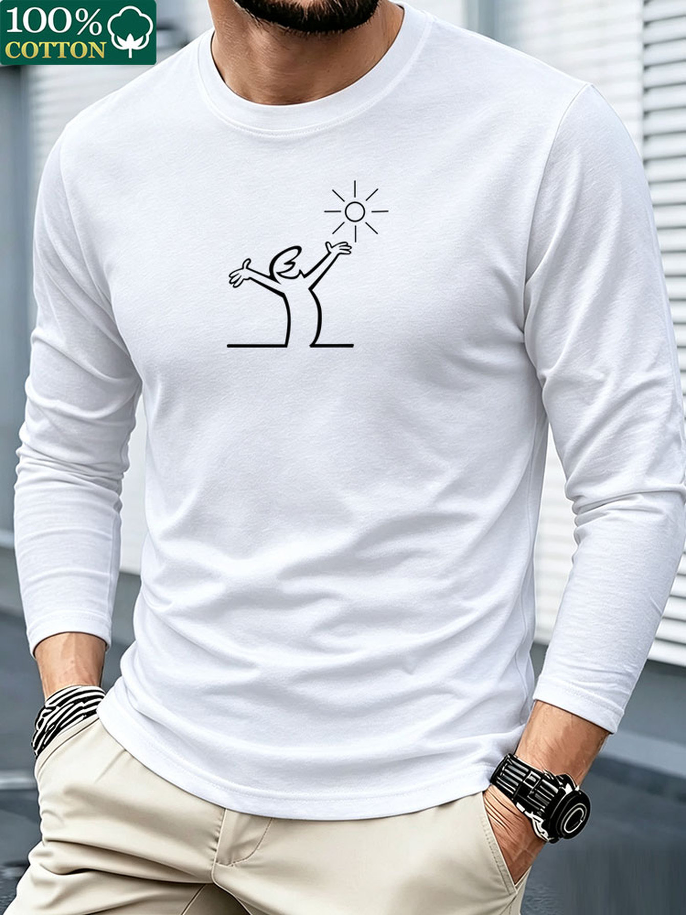 T-shirt à manches longues pour - Men'S Fashion T Shirts avis et prix