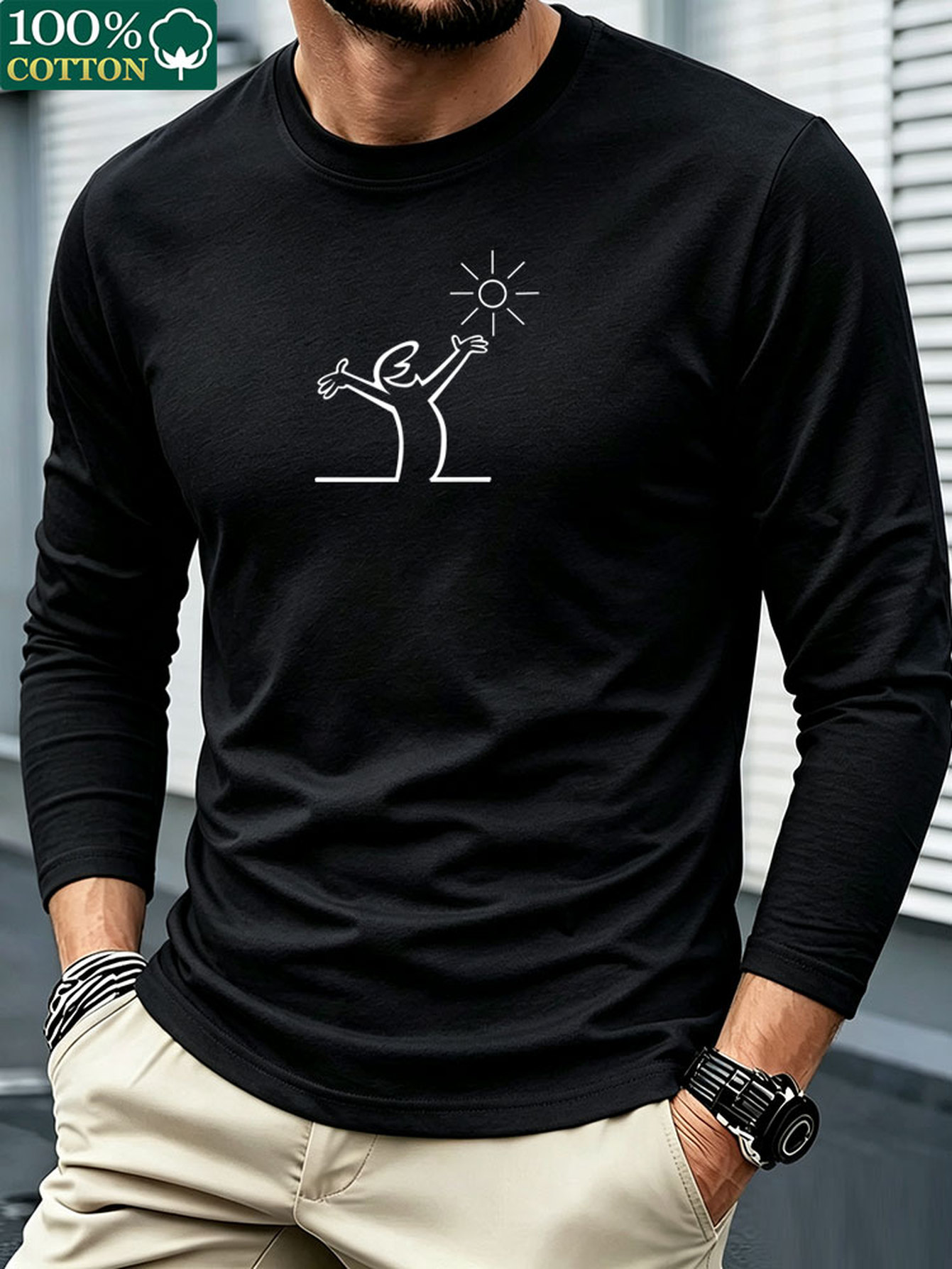 T-shirt à manches longues pour - Men'S Fashion T Shirts avis et prix